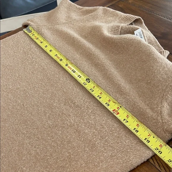 J Crew crew neck sweater extra soft camel tan size M - Picture 4 of 11